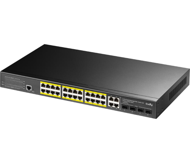 Cudy 28p GS2028PS4 (24x10/100/1000Mbit PoE+, 4xSFP/Combo) - 1110365 - zdjęcie 2